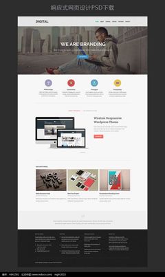 扁平化創意網頁設計 網站模板與Flash網頁圖片素材的融合應用